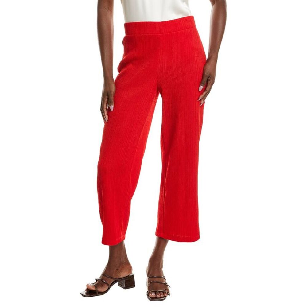 Anne Klein Womens  Wide Leg Crop Pant, Pink